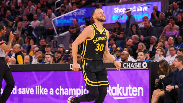 Curry during the Warriors’ 125-122 loss to the Bulls on March 7, 2024.